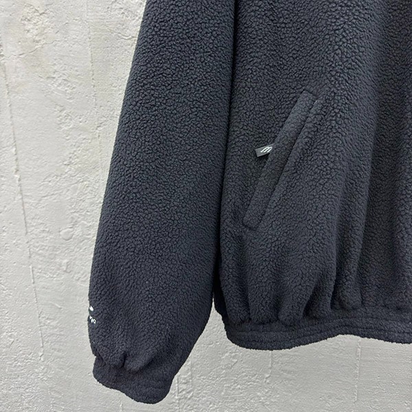 バレンシアガ ロゴ パーカー 偽物 hooded fleece jacket with hood Black 810113TQQ02